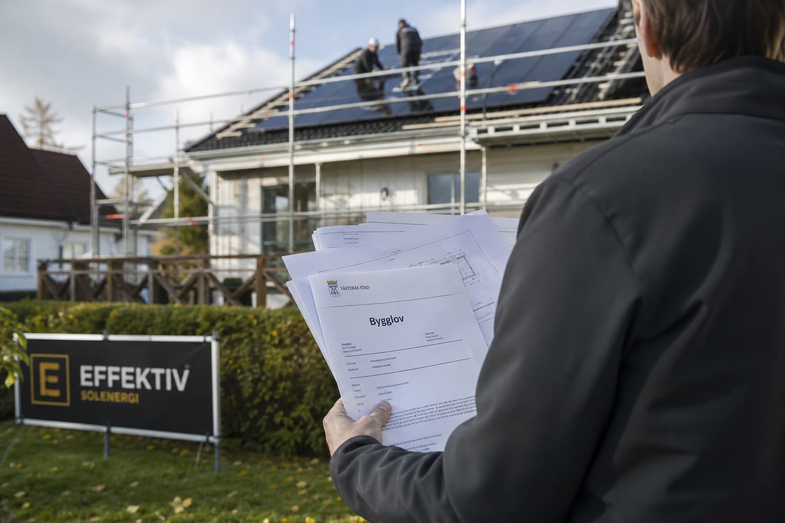 Bygghandlingar och ritningar vid solcellsinstallation